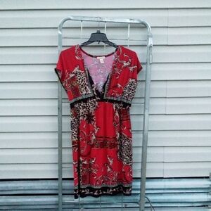 Elegant Red Midi Dress